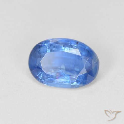 1.00 ct Blue Kyanite Stone, Natural Kyanite in Oval Facet Shape for Sale