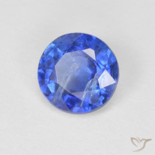 0.79 ct Blue Kyanite Stone, Natural Kyanite in Round Facet Shape for Sale
