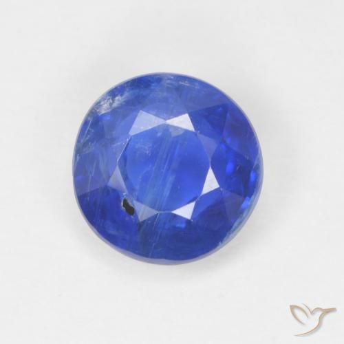 1.01ct Natural Vivid Blue Kyanite, Round, SI