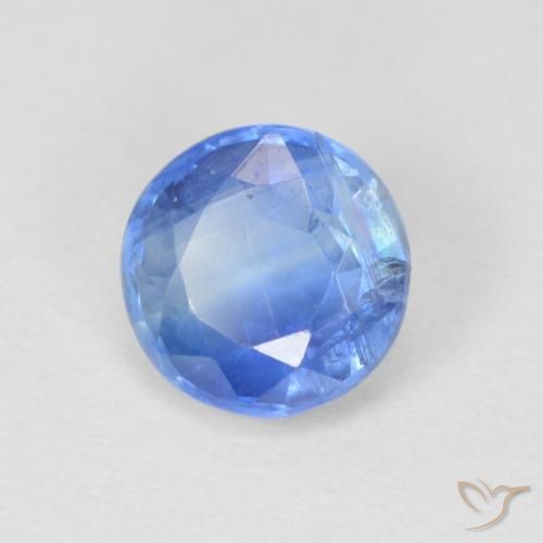 1.06 ct Blue Kyanite Stone, Natural Kyanite in Round Facet Shape for Sale