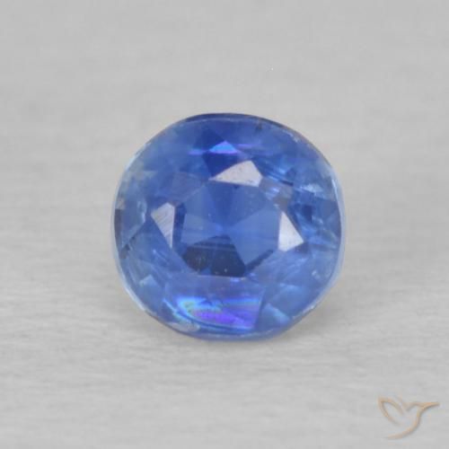 0.36ct Natural Navy Blue Kyanite, Round, VS