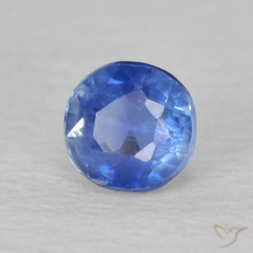 0.36 ct Blue Kyanite Stone, Natural Kyanite in Round Facet Shape for Sale