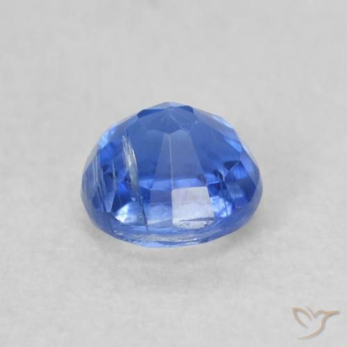 Kyanite Gemstone in 3.7 mm Size for Sale, Kyanite Stone in Light Navy Blue Color