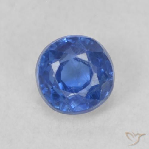 0.38ct Natural Navy Blue Kyanite, Round, VS-SI