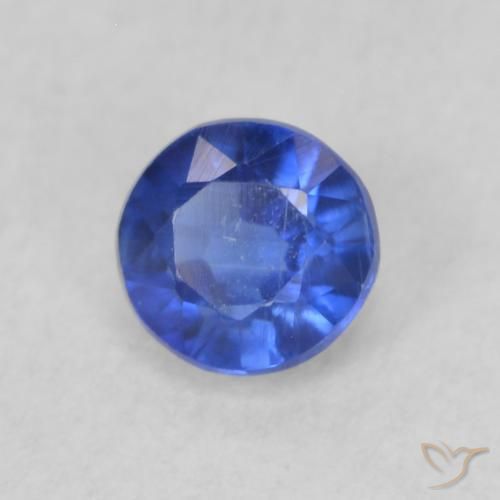 0.36 ct Blue Kyanite Stone, Natural Kyanite in Round Facet Shape for Sale