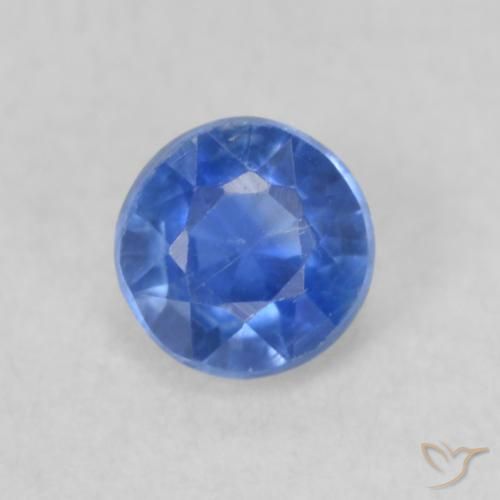 0.32ct Natural Medium Blue Kyanite, Round, VS