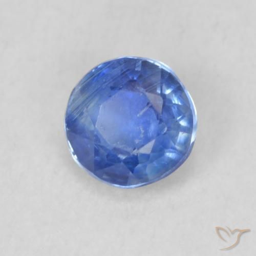 0.28 ct Blue Kyanite Stone, Natural Kyanite in Round Facet Shape for Sale