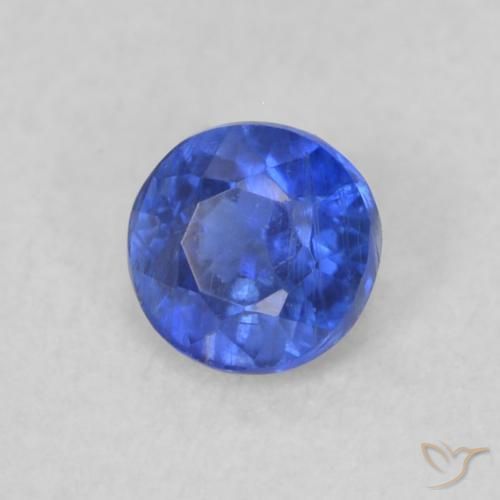 0.29 ct Blue Kyanite Stone, Natural Kyanite in Round Facet Shape for Sale