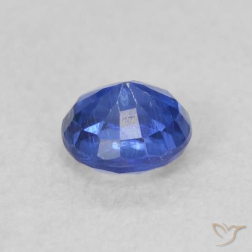 Kyanite Gemstone in 3.7 mm Size for Sale, Kyanite Stone in Deep Azure Blue Color