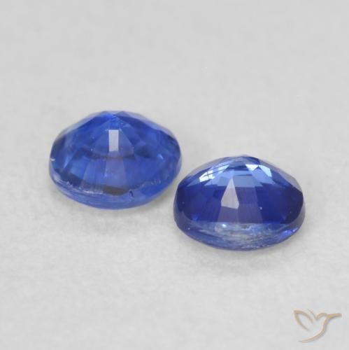 Kyanite Gemstones in 3.5 mm (calibrated) Size for Sale, Kyanite Stones in Navy Blue Color