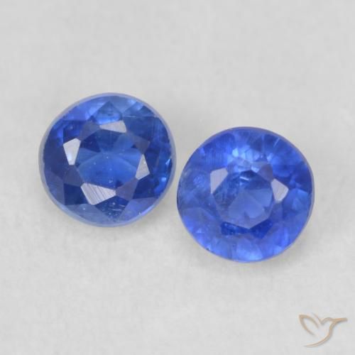0.65ctw Natural Dark Blue Kyanite, Round, VS-SI