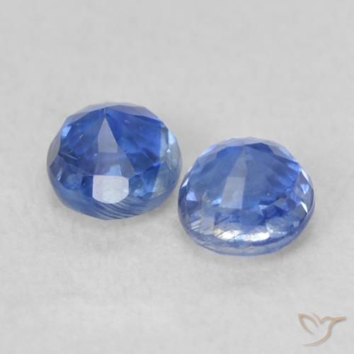 Kyanite Gemstones in 3.7 mm Size for Sale, Kyanite Stones in Dark Blue Color