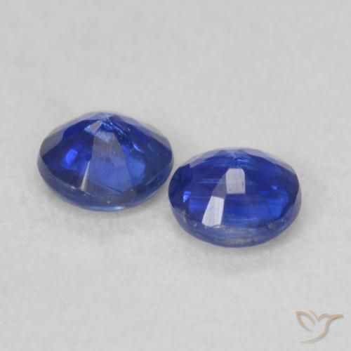 Kyanite Gemstones in 3.7 mm Size for Sale, Kyanite Stones in Deep Blue Color