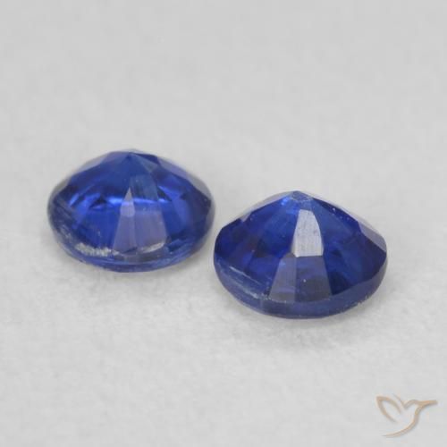 Kyanite Gemstones in 3.5 mm (calibrated) Size for Sale, Kyanite Stones in Navy Blue Color