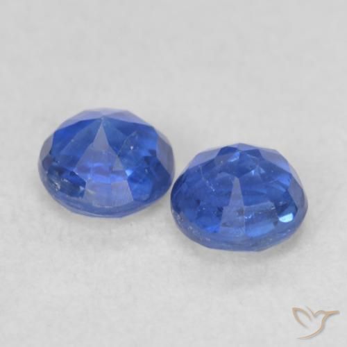 Kyanite Gemstones in 3.7 mm Size for Sale, Kyanite Stones in Deep Blue Color