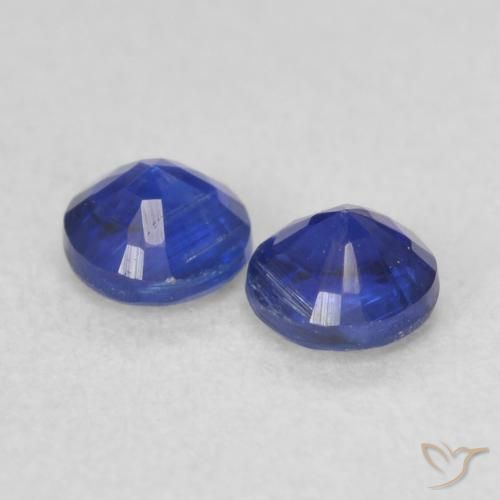 Kyanite Gemstones in 3.5 mm (calibrated) Size for Sale, Kyanite Stones in Dark Blue Color