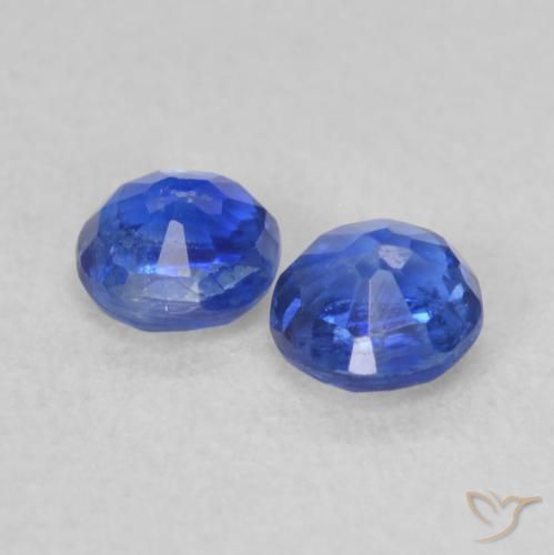 Kyanite Gemstones in 3.7 mm Size for Sale, Kyanite Stones in Egyptian Blue Color