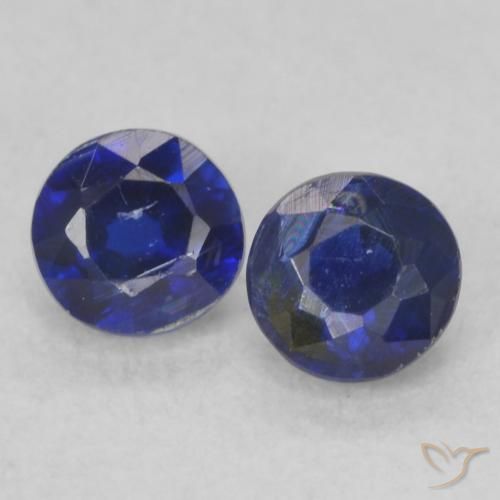 0.56ctw Natural Dark Blue Kyanite, Round, VS-SI