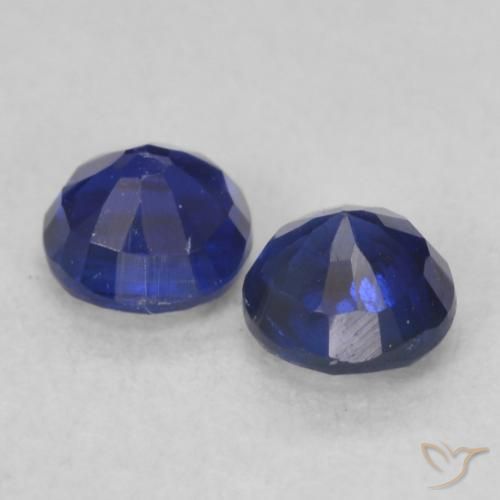 Kyanite Gemstones in 3.5 mm (calibrated) Size for Sale, Kyanite Stones in Dark Blue Color
