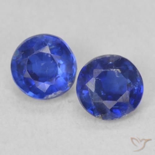 0.45ctw Natural Navy Blue Kyanite, Round, VS-SI