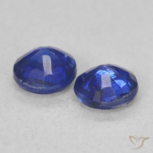 Kyanite Gemstones in 3.5 mm (calibrated) Size for Sale, Kyanite Stones in Navy Blue Color