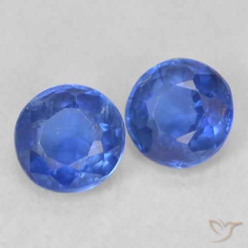 0.52 ctw Blue Kyanite Stones, Natural Kyanite in Round Facet Shape for Sale