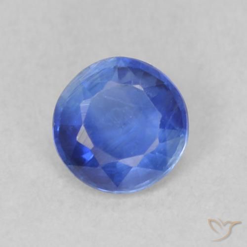 0.29ct Natural Deep Blue Kyanite, Round, VS