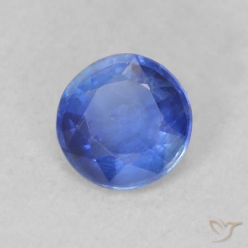 0.29 ct Blue Kyanite Stone, Natural Kyanite in Round Facet Shape for Sale