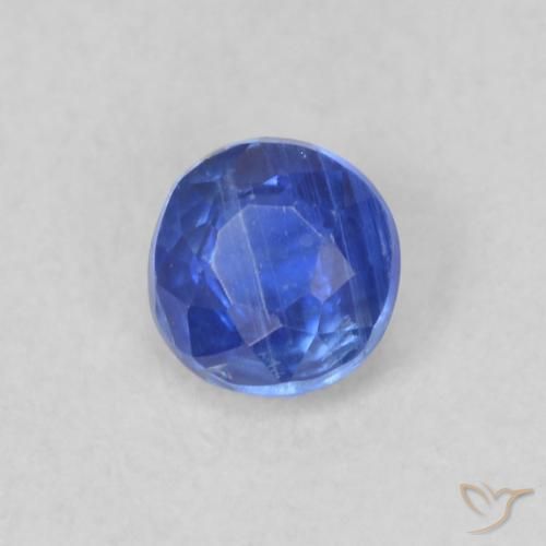 0.26 ct Blue Kyanite Stone, Natural Kyanite in Round Facet Shape for Sale