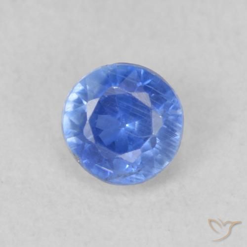 0.33 ct Blue Kyanite, 3.7 mm Round Cut From Nepal, Photo A