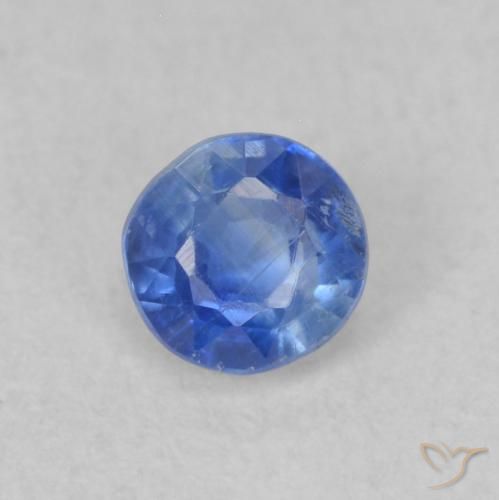 0.31ct Natural Dark Blue Kyanite, Round, VS-SI