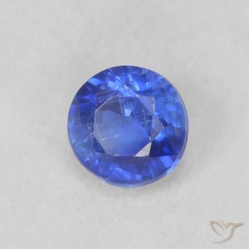 0.33 ct Blue Kyanite Stone, Natural Kyanite in Round Facet Shape for Sale