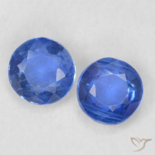 0.48ctw Natural Dark Blue Kyanite, Round, VS-SI