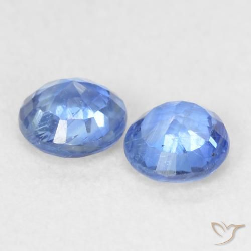 Kyanite Gemstones in 3.5 mm (calibrated) Size for Sale, Kyanite Stones in Light Navy Blue Color