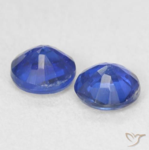 Kyanite Gemstones in 3.7 mm Size for Sale, Kyanite Stones in Navy Blue Color