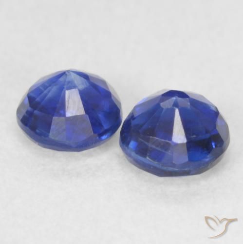 Kyanite Gemstones in 3.7 mm Size for Sale, Kyanite Stones in Deep Blue Color
