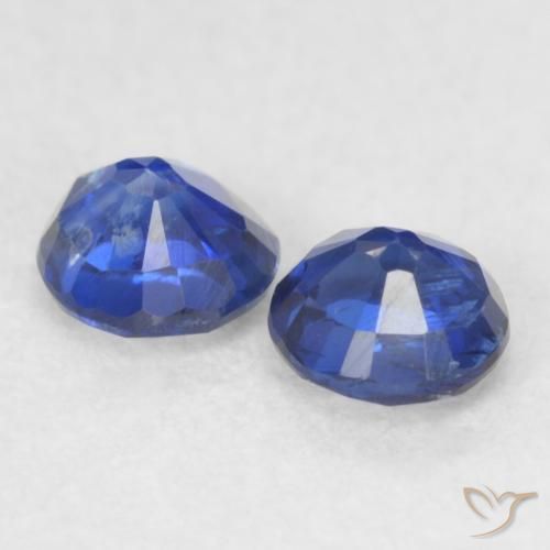 Kyanite Gemstones in 3.8 mm Size for Sale, Kyanite Stones in Dark Blue Color