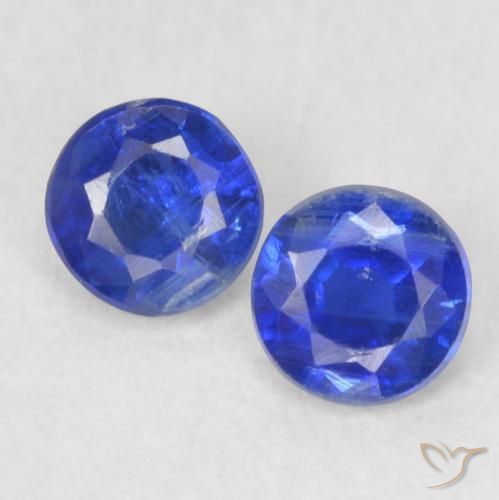 0.48ctw Natural Navy Blue Kyanite, Round, VS-SI