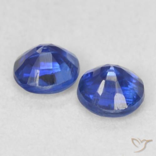 Kyanite Gemstones in 3.5 mm (calibrated) Size for Sale, Kyanite Stones in Dark Blue Color