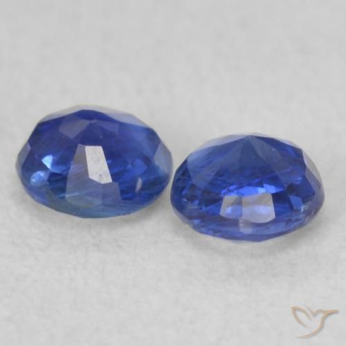 Kyanite Gemstones in 3.7 mm Size for Sale, Kyanite Stones in Navy Blue Color