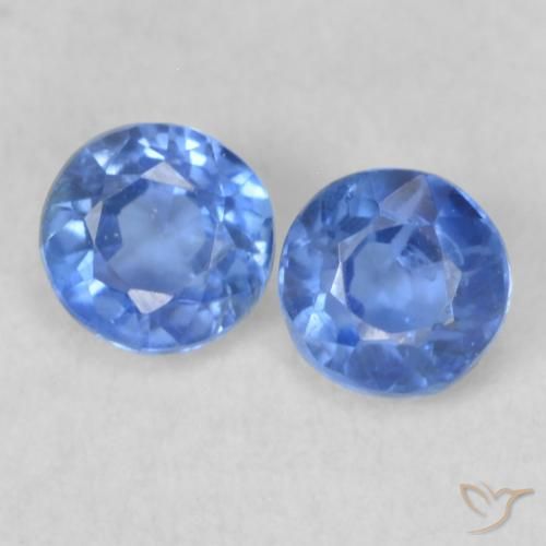 0.53ctw Natural Baby Blue Kyanite, Round, Translucent