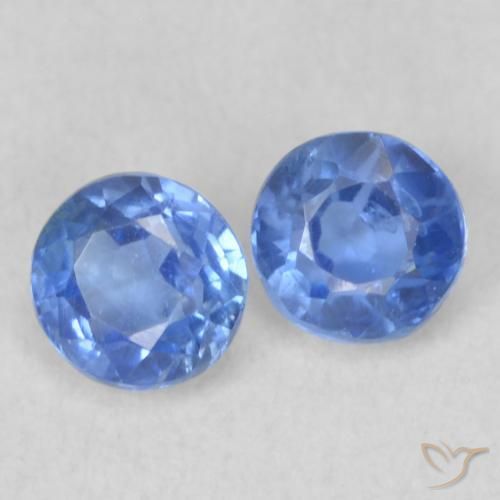 0.53 ctw Blue Kyanite Stones, Natural Kyanite in Round Facet Shape for Sale