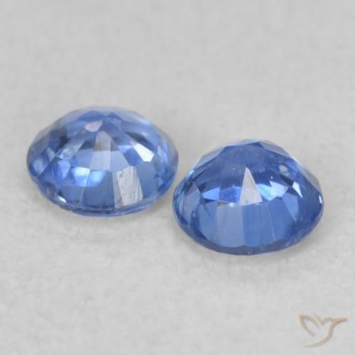 Kyanite Gemstones in 3.5 mm (calibrated) Size for Sale, Kyanite Stones in Light Navy Blue Color