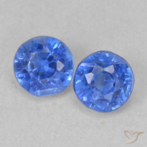 0.69 ct Blue Kyanite, 3.8 mm Round Cut From Nepal, Photo A