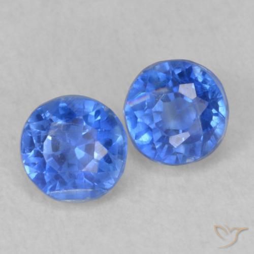 0.69 ctw Blue Kyanite Stones, Natural Kyanite in Round Facet Shape for Sale