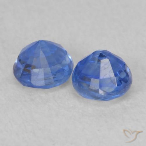 Kyanite Gemstones in 3.8 mm Size for Sale, Kyanite Stones in Deep Azure Blue Color