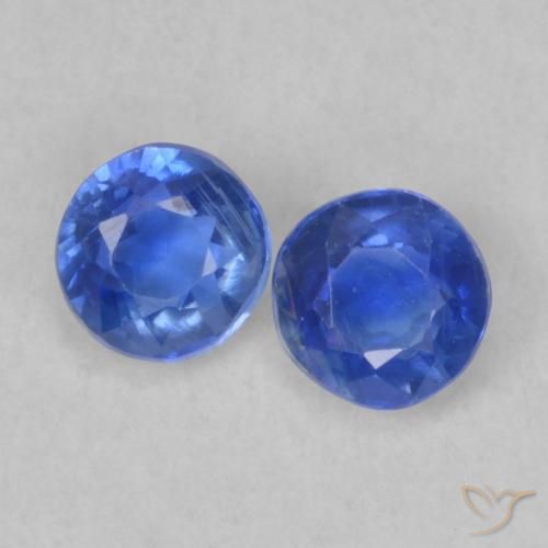 0.52ctw Natural Dark Blue Kyanite, Round, VS-SI