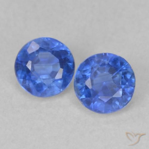 0.59ctw Natural Navy Blue Kyanite, Round, VS-SI