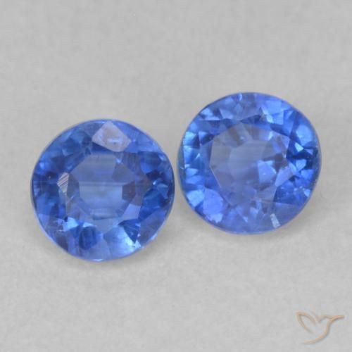 0.59 ctw Blue Kyanite Stones, Natural Kyanite in Round Facet Shape for Sale