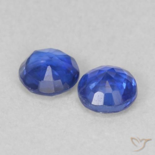 Kyanite Gemstones in 3.5 mm (calibrated) Size for Sale, Kyanite Stones in Navy Blue Color
